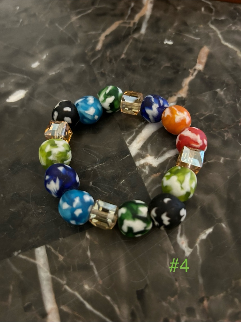 Handmade Colorful Beaded Stretch Bracelets from Ghana (Pick One ) - Picture 4 of 7